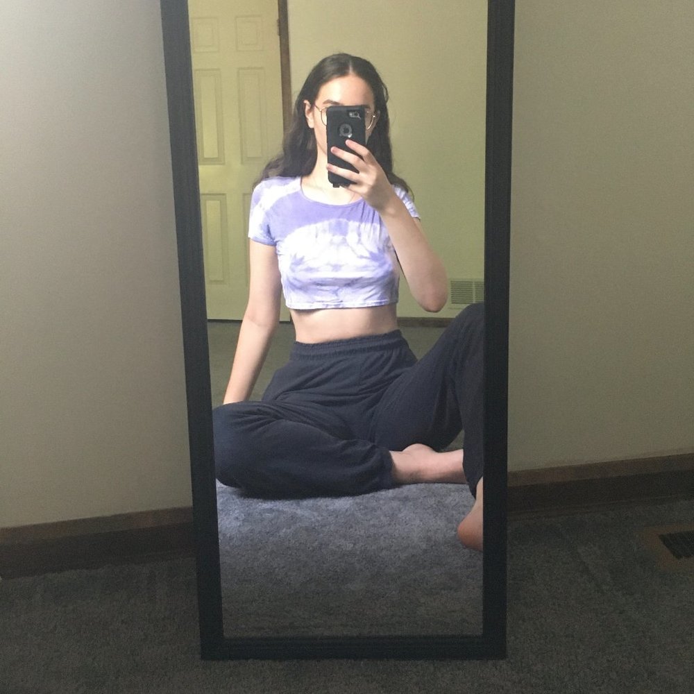tie dye crop top